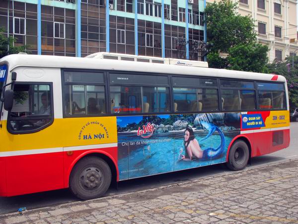 Quảng cáo trên thân xe bus có hiệu quả gì khác biệt